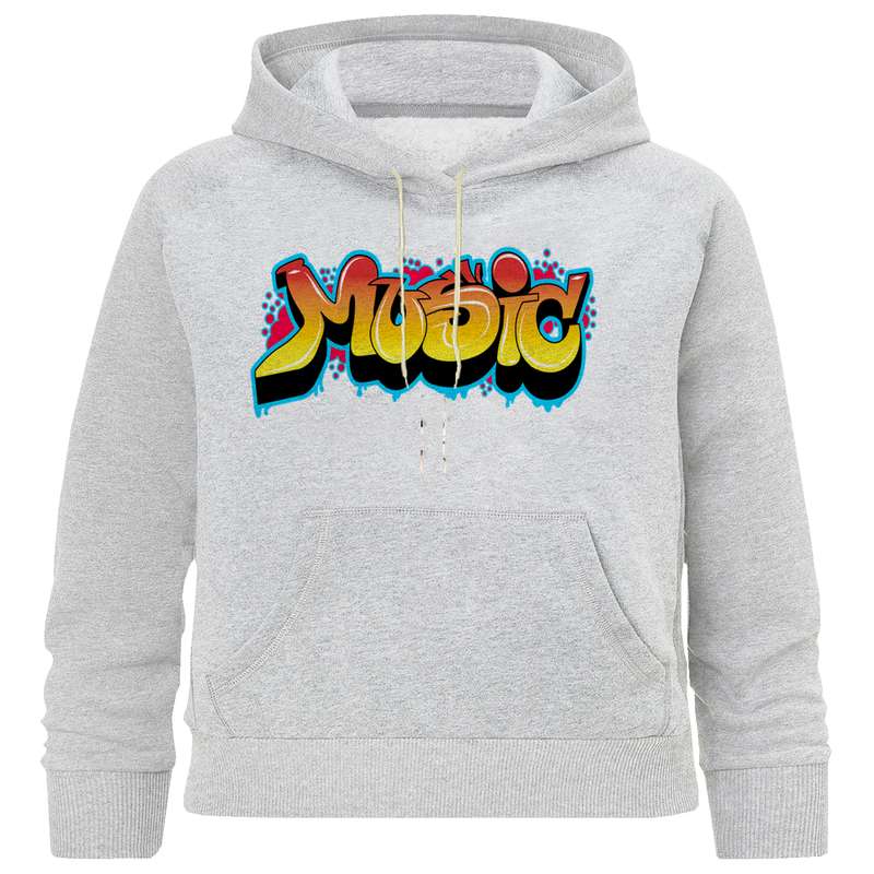 هودی دخترانه مدل M 197 موزیک