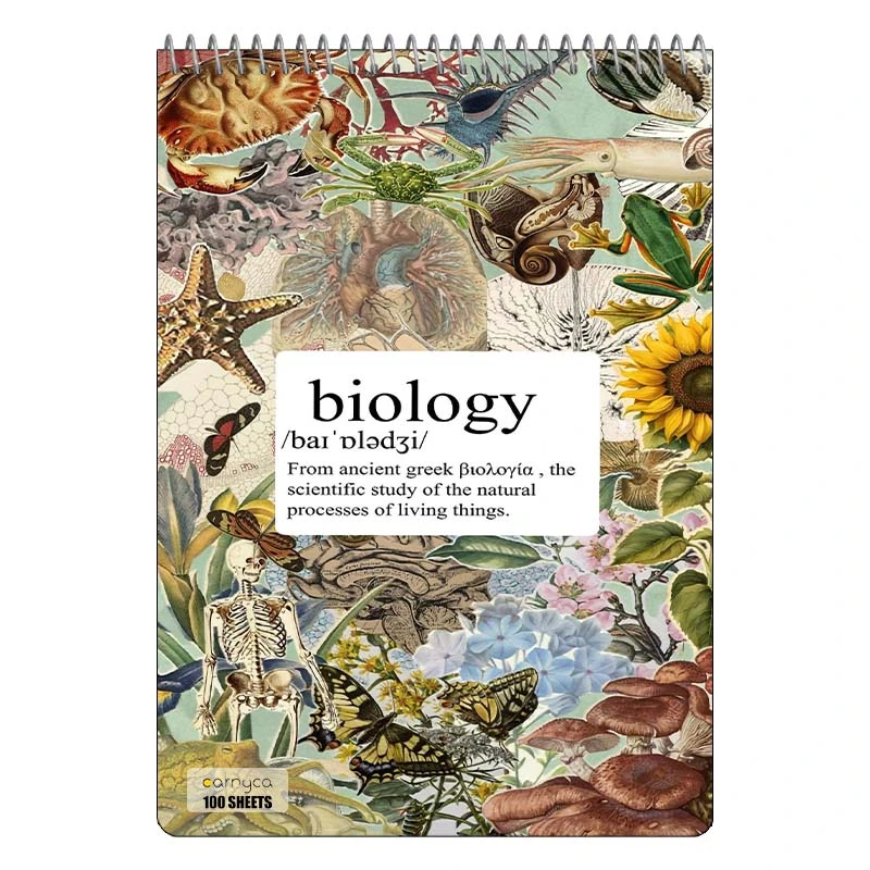 دفتر شطرنجی 100 برگ کارنیکا طرح زیست شناسی Biology کد 86380