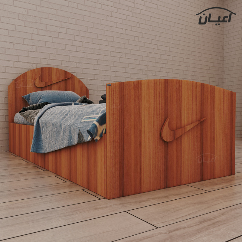 تخت خواب یکنفره اعیان مدل FH380 سایز 90x200 سانتی متر