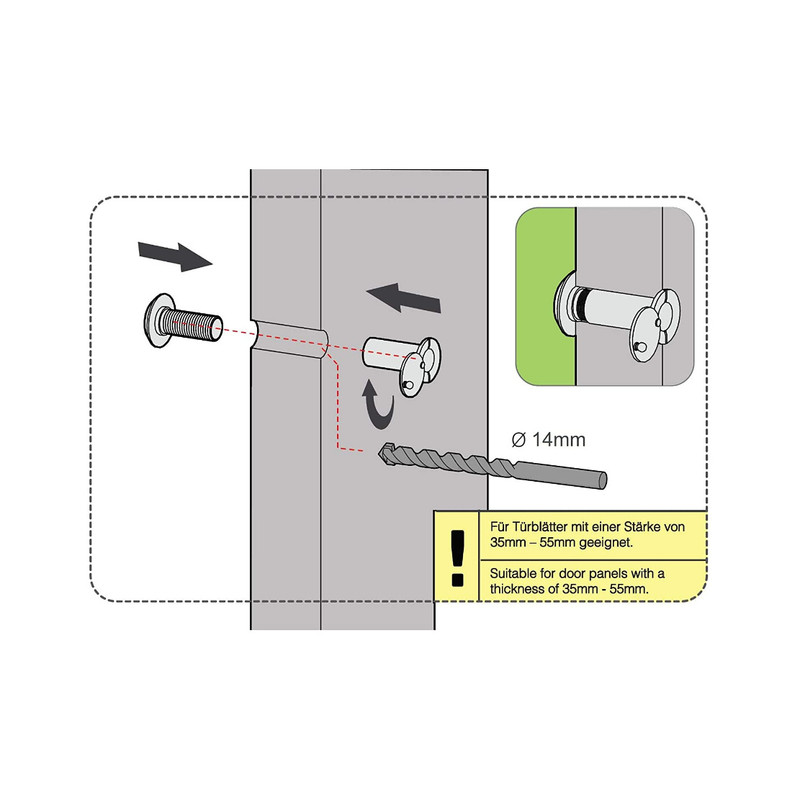 چشمی و درکوب درب پِدرِت مدل AD1-G