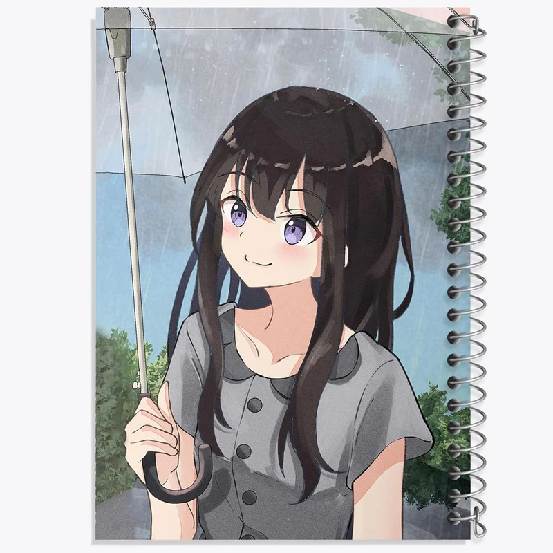 دفتر ژورنال نویسی 50 برگ خندالو مدل نقطه ای طرح تاکینا انیمه لیکوریس ریکویل Lycoris Recoil کد 23010