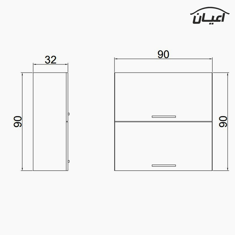 کابینت آشپزخانه اعیان مدل FH CG16