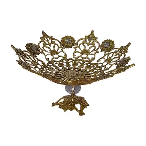میوه خوری برنجی مدل نگین دار کد 6
