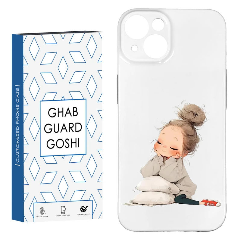 کاور قاب گارد گوشی طرح فانتزی دختر ملوس  کد HARD-012   مناسب برای گوشی موبایل اپل IPHONE 13 / 14