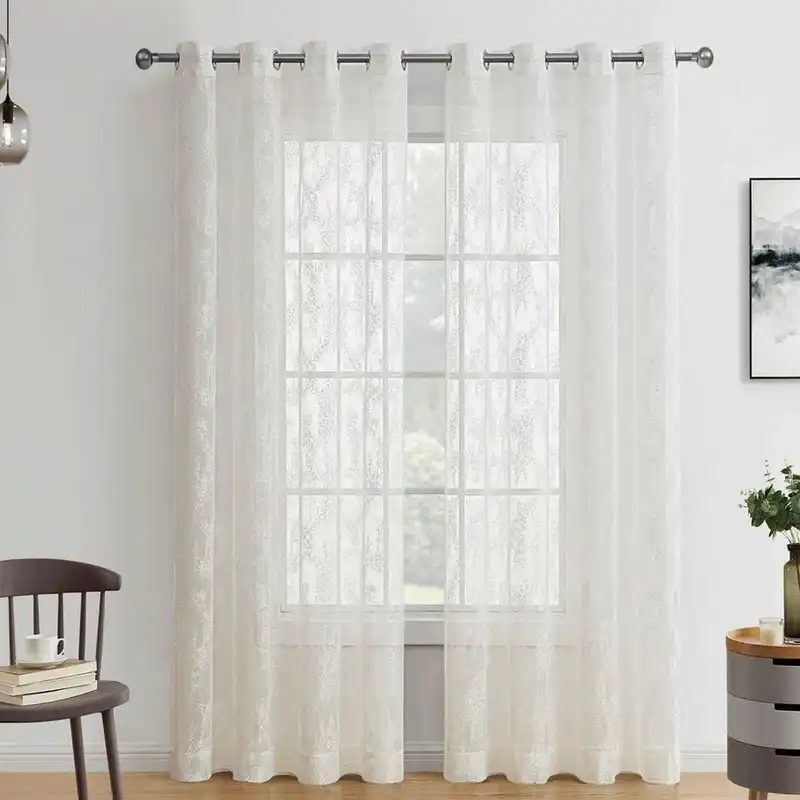 پرده تیکو دکو مدل تور راشل سایز 140x280 سانتی متر