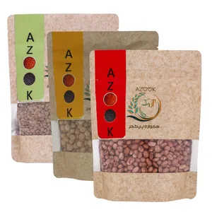 حبوبات لوبیا چیتی عدس نخود ممتاز آزوک - 500 گرم بسته 3 عددی