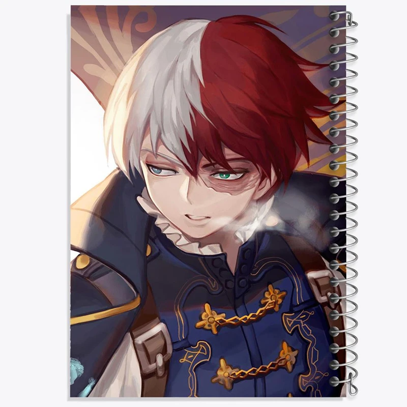 دفتر نقاشی 50 برگ خندالو مدل شوتو تودوروکی انیمه قهرمان من کد 13233