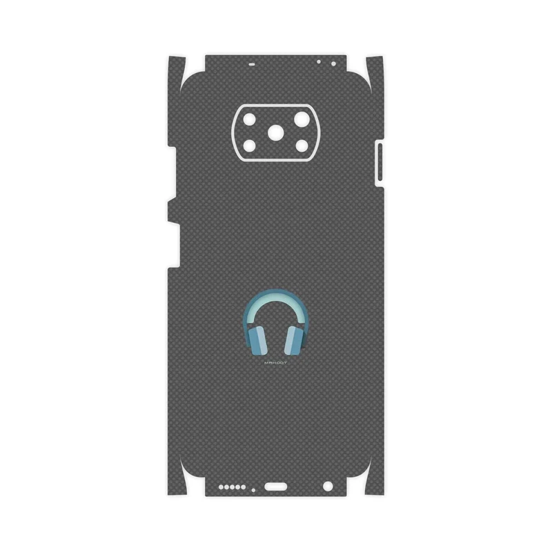 برچسب پوششی ماهوت مدل Minimal Headphone Icon-FullSkin مناسب برای گوشی موبایل شیائومی Poco X3 NFC