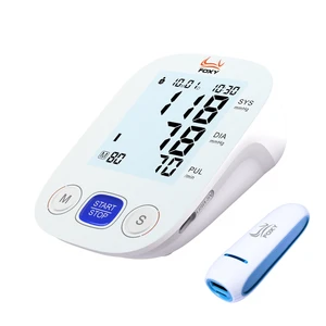 فشارسنج بازویی دیجیتال فوکسی مدل white با قابلیت اندازه گیری فشار خون و ضربان قلب، حافظه بالای 99 رکورد، پشتیبانی دو کاربره، تشخیص آریتمی، نمایشگر lcd و همراه پاوربانک و کیف ضد ضربه