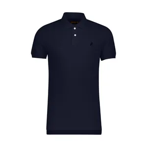 پولوشرت آستین کوتاه مردانه آیبکس مدل 9710 چاکدار رنگ سورمه ای