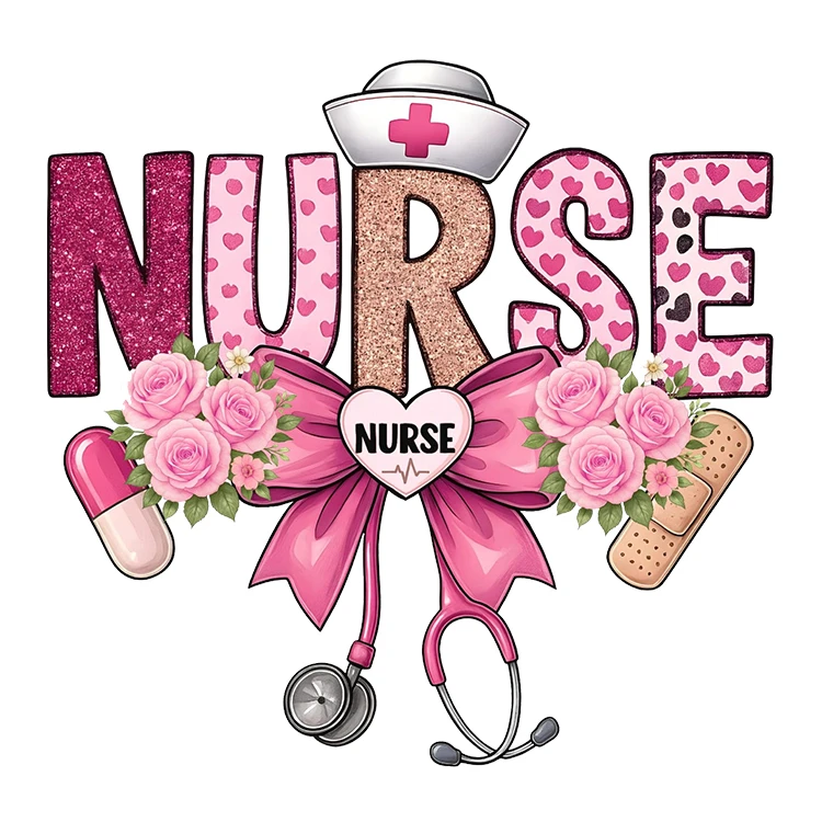 استیکر پارچه و لباس پاد آفرین مدل پرستار کادر درمان بیمارستان کد S2433