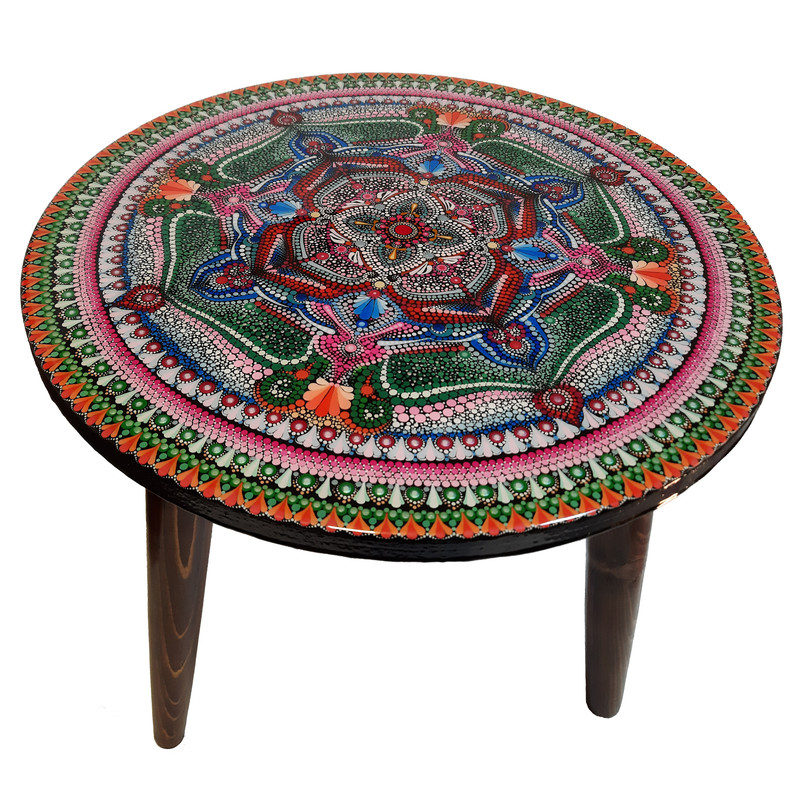 میز عسلی مدل ماندالا کد 037