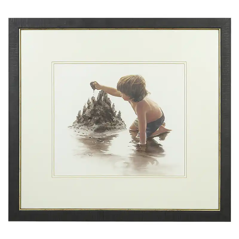 تابلو نقاشی مدادرنگی مدل بازی كودكانه