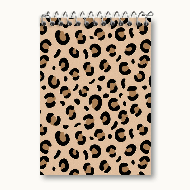 دفتر یادداشت 50 برگ خندالو طرح پترن پلنگی کد N2621