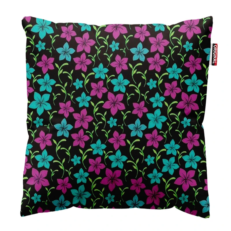 کوسن پاد آفرین طرح گل کد 1212 سایز 30*30 سانتی متر