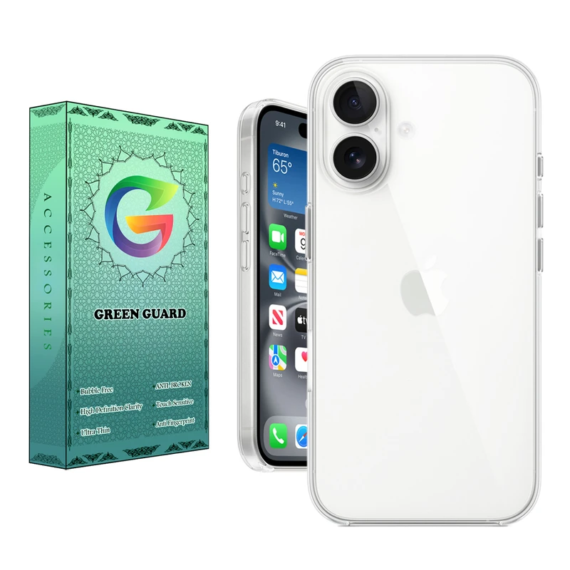 کاور گرین گارد مدل Transparent-Case  مناسب برای گوشی موبایل اپل Iphone 16