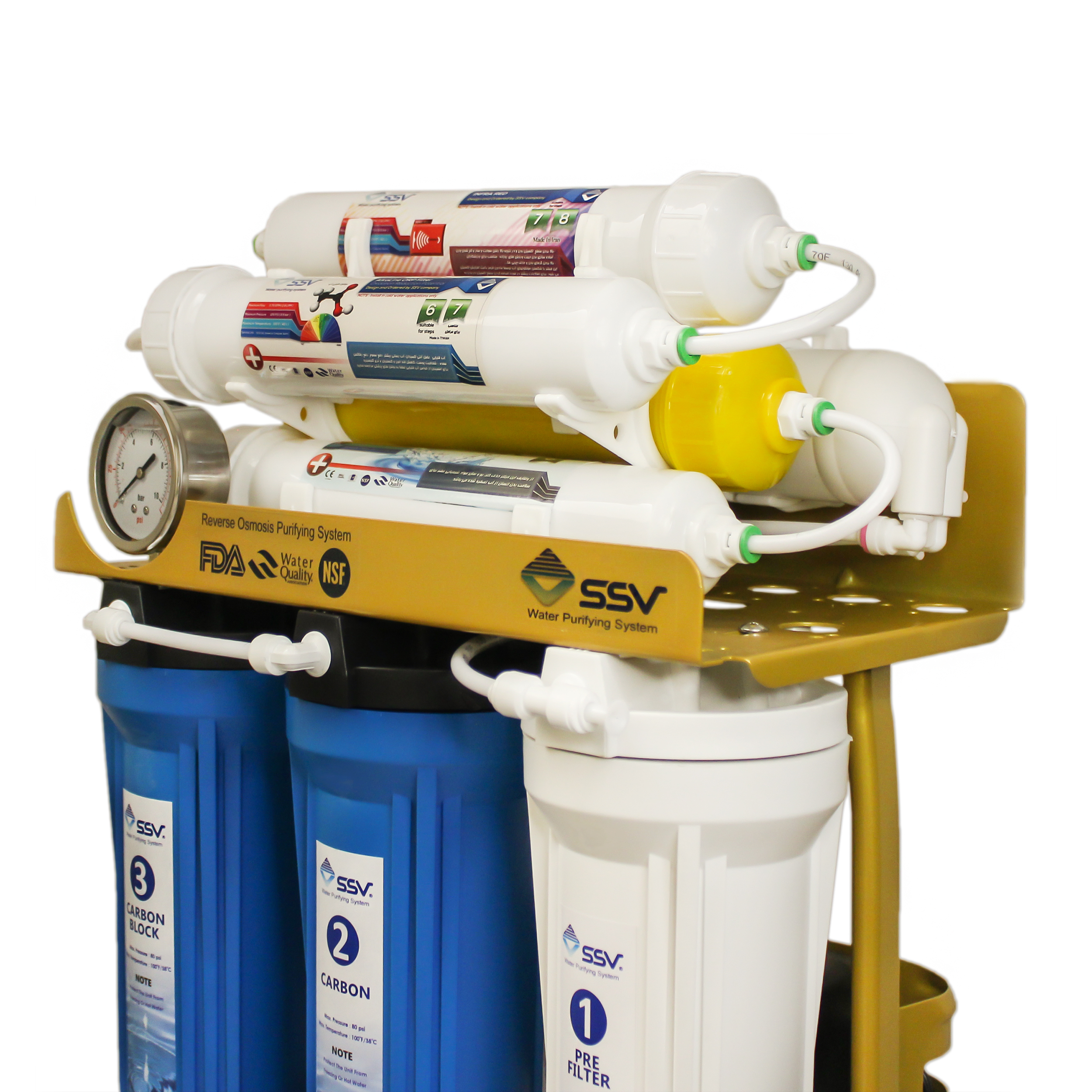 دستگاه تصفیه کننده آب اس اس وی مدل  GoldenBlue  2W X800 به همراه شیر تصفیه آب