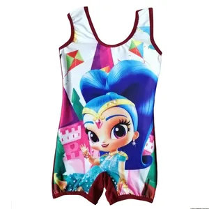 مایو دخترانه مدل کارتونی رنگ زرشکی