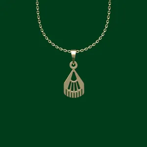 گردنبند طلا 18 عیار زنانه مدوپد مدل هندسی کد FF2-1-1093