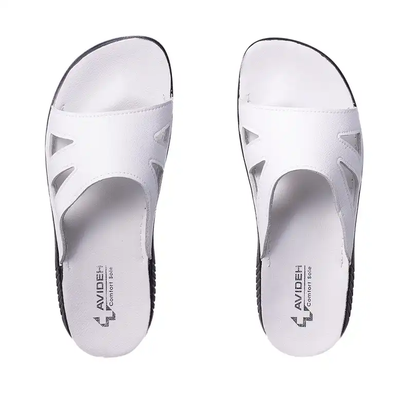 دمپایی زنانه آویده کد 214 رنگ سفید