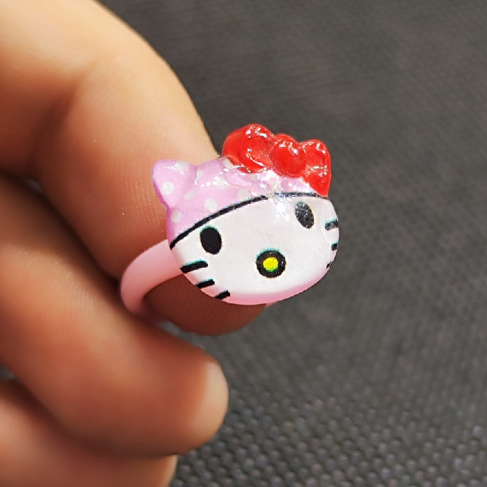 انگشتر دخترانه طرح کیتی کد 22