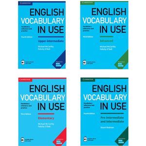 کتاب English Vocabulary in Use اثر Stuart Redman and Lynda Edwards انتشارات Cambridge چهار جلدی