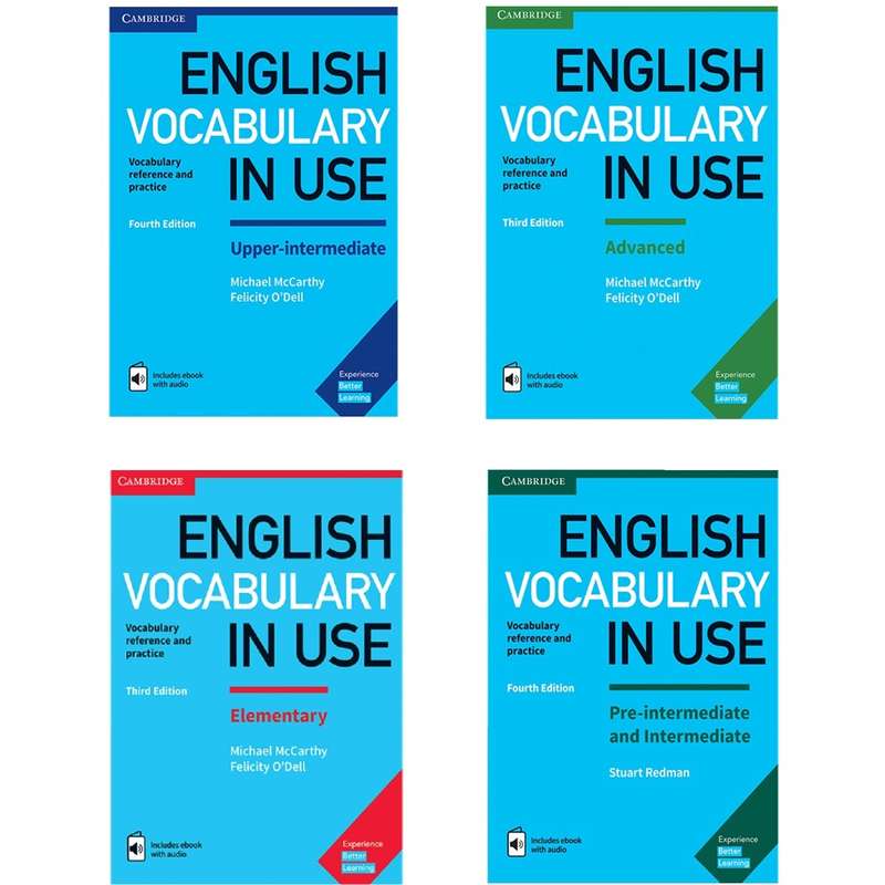 کتاب English Vocabulary in Use اثر Stuart Redman and Lynda Edwards انتشارات Cambridge چهار جلدی کتاب English Vocabulary in Use اثر Stuart Redman and Lynda Edwards انتشارات Cambridge چهار جلدی