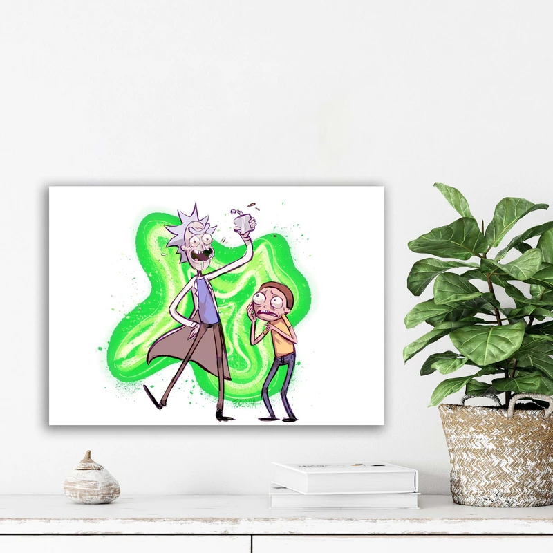 تابلو شاسی آتریسا مدل ریک اند مورتی Rick and Morty