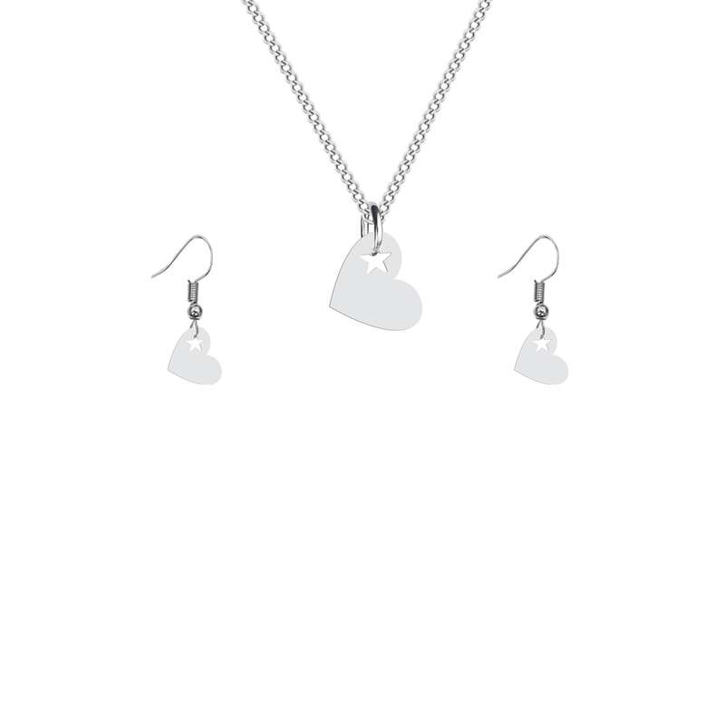 نیم ست زنانه هایکا طرح قلب و ستاره مدل S.ha1-23