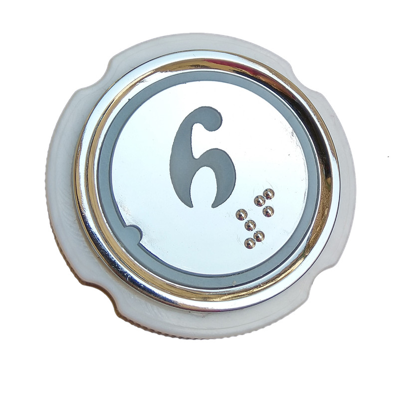 شستی کابین آسانسور آلومین لیفت مدل AL7002-6R شستی کابین آسانسور آلومین لیفت مدل AL7002-6R