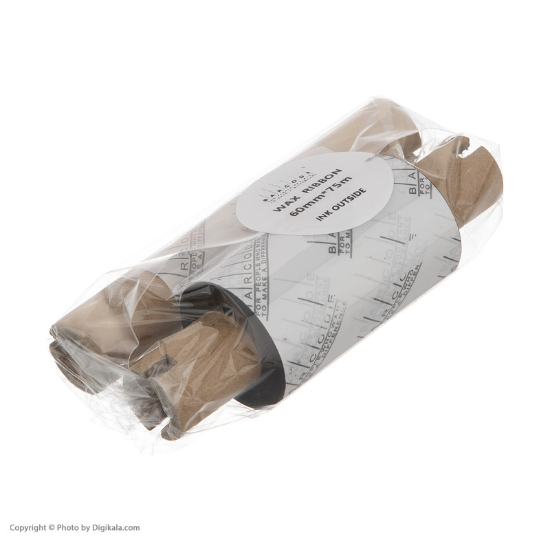 ریبون پرینتر لیبل زن بارکد مدل Wax 60 mm x 75 m