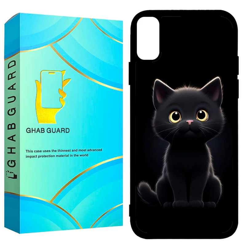  کاور قاب گارد طرح گربه مدل GCHPX مناسب برای گوشی موبایل اپل iPhone X / XS
