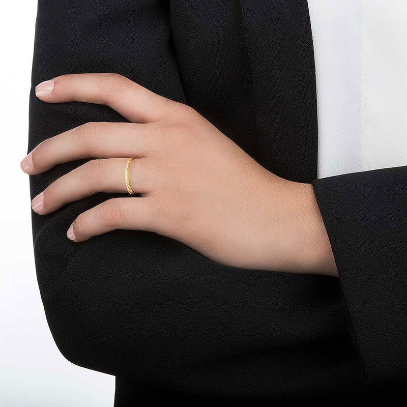 انگشتر طلا 18 عیار زنانه کیا گالری مدل AR457