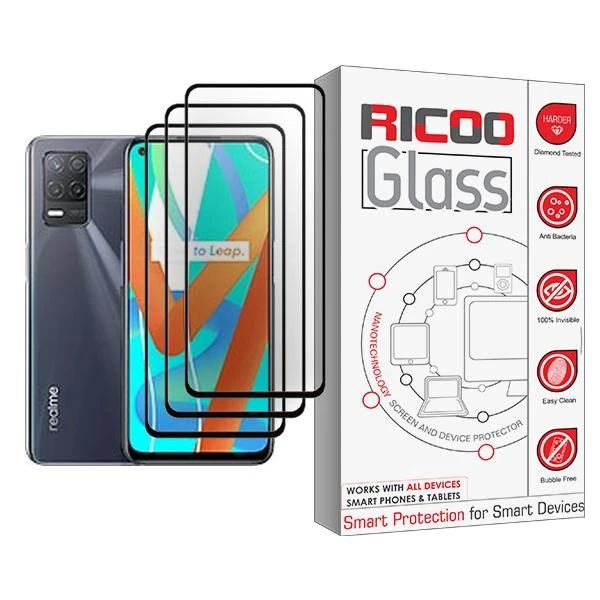 محافظ صفحه نمایش ریکو مدل Ricoo Glass MIX003 مناسب برای گوشی موبایل ریلمی V13 5G بسته سه عددی