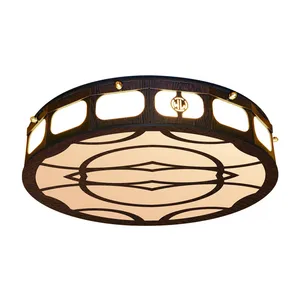 لوستر سقفی وودلایت طرح گاردن دایره