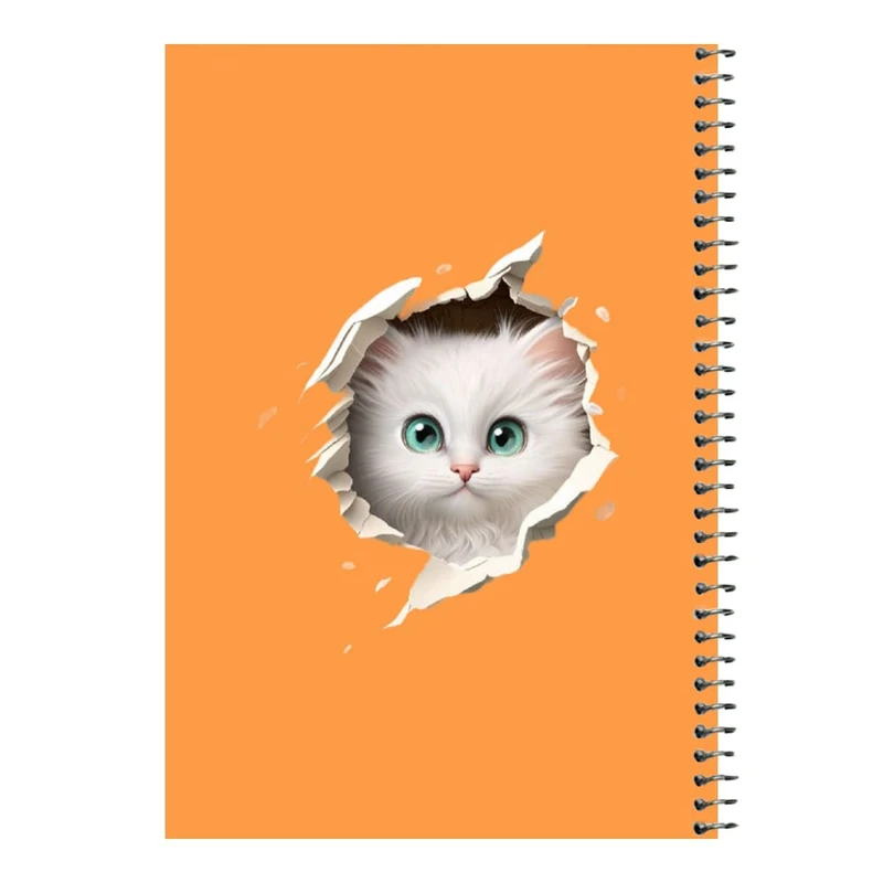 دفتر مشق 80 برگ اس جی مدل گربه کد۳   