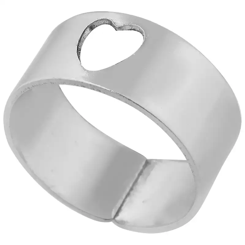 انگشتر زنانه مدل قلب کد 589632 مجموعه 2 عددی