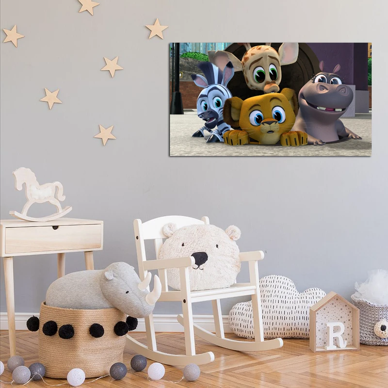 تابلو شاسی کودک مدل انیمیشن ماداگاسکار کد 24