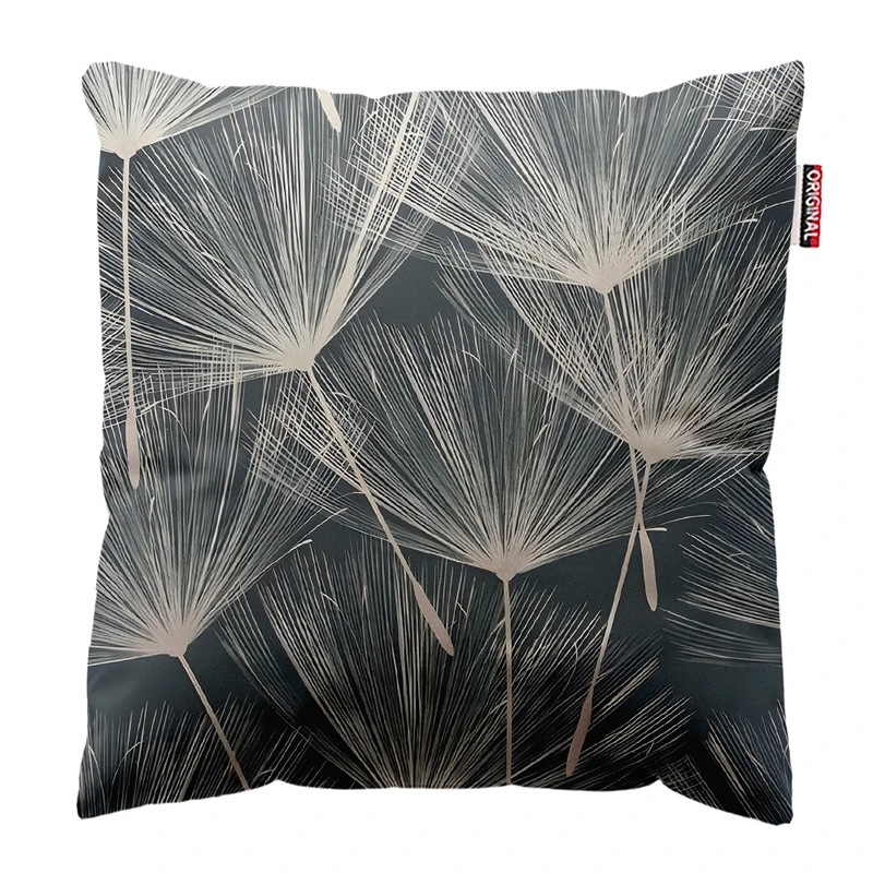 کوسن پاد آفرین مدل مینیمال طرح گل و برگ کد PK403593 سایز 40*40 سانتی متر