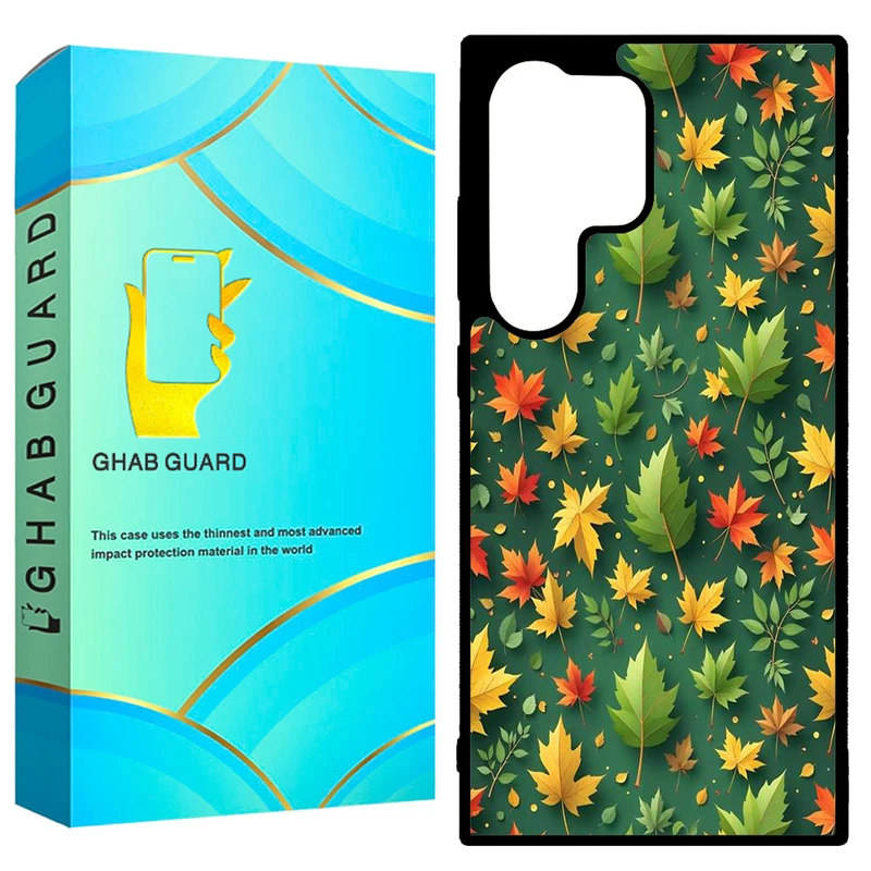کاور قاب گارد طرح برگ پاییزی مدل GCHPD24U مناسب برای گوشی موبایل سامسونگ Galaxy S24 Ultra 5G       