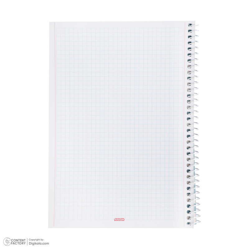 دفتر شطرنجی 50 برگ آفاق مدل خانه ریز طرح کالسکه