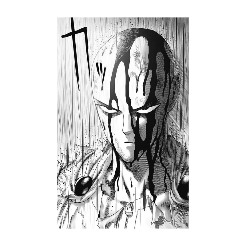 استیکر لپ تاپ و موبایل مدل انیمه طرح مرد تک مشتی سایتاما One Punch Man کد 1329