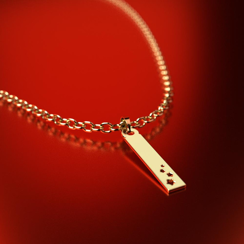 آویز گردنبند طلا 18 عیار زنانه مدوپد مدل مستطیل کد PA1-12726 آویز گردنبند طلا 18 عیار زنانه مدوپد مدل مستطیل کد PA1-12726