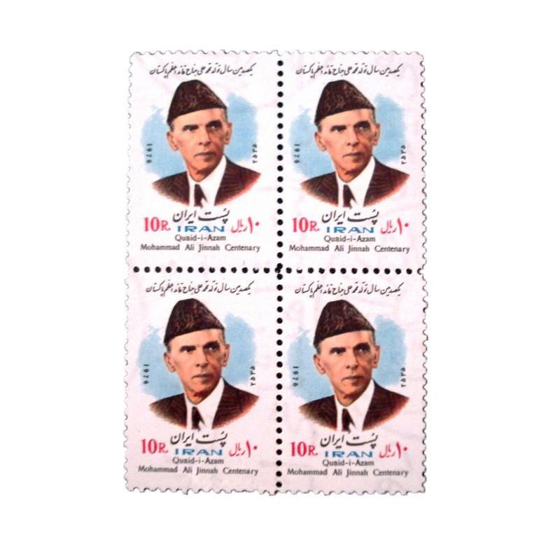 تمبر یادگاری مدل محمدعلی جناح کد IR2855 مجموعه 4 عددی تمبر یادگاری مدل محمدعلی جناح کد IR2855 مجموعه 4 عددی