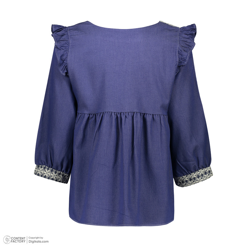 بلوز آستین بلند زنانه مدل  گلریز بهاری کد 7676