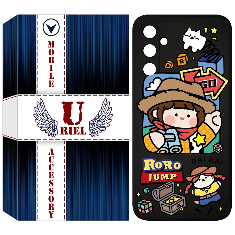 کاور یوریل مدل KSH کد 29 طرح دختر خوشحال مناسب برای گوشی موبایل سامسونگ Galaxy S23 FE