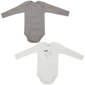 بادی آستین بلند نوزادی لوپیلو مدل BB 130 مجموعه 2 عددی