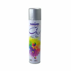 اسپری رنگ نقره ای رونق مدل R300 حجم 300 میلی لیتر
