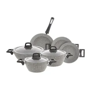 سرویس پخت و پز 9 پارچه کاراجا مدل بایوگرانیت طرح Stella