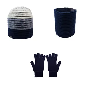ست کلاه و شال گردن و دستکش بافتنی اندلس مدل 15123